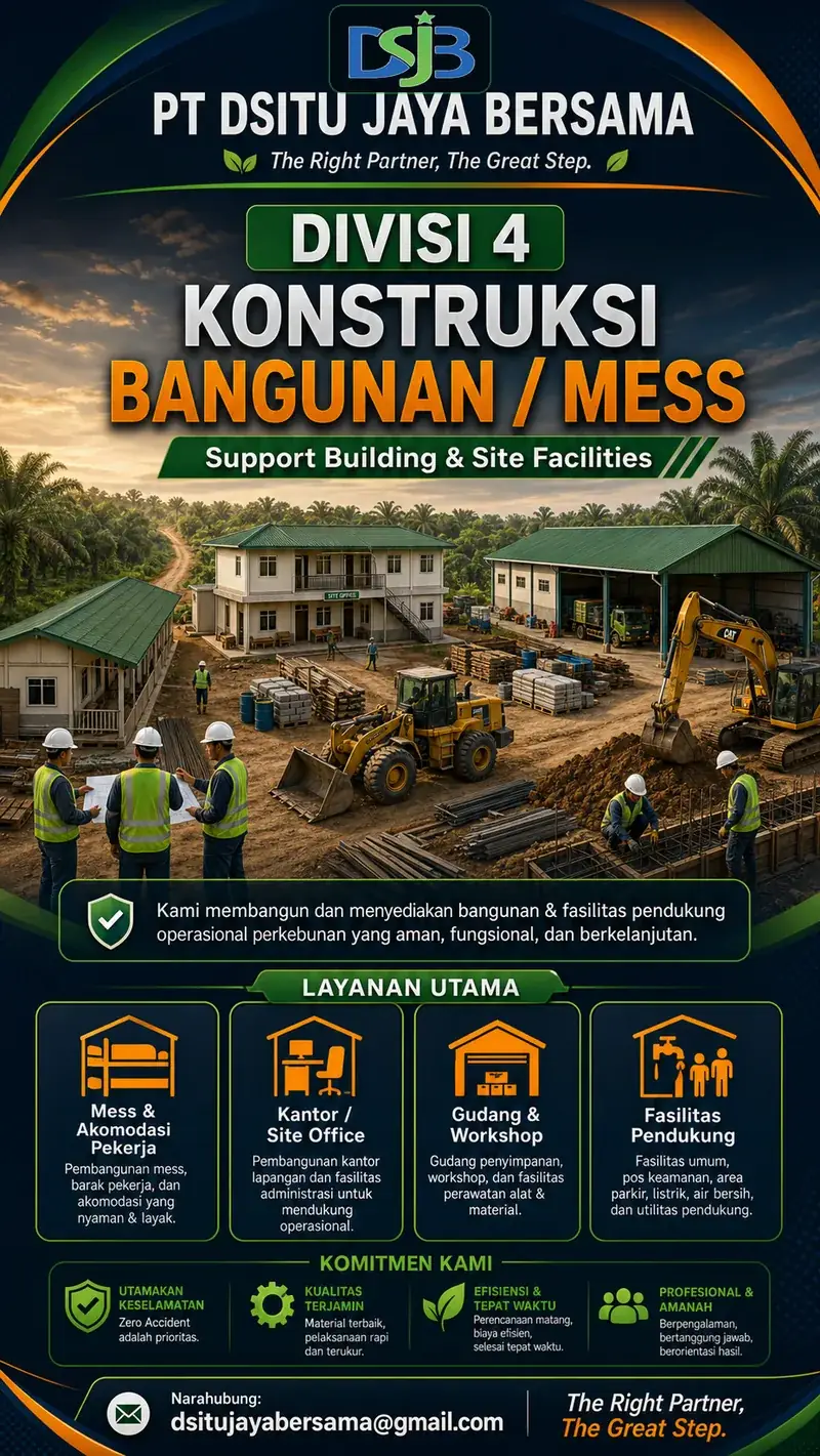 Konstruksi bangunan pendukung